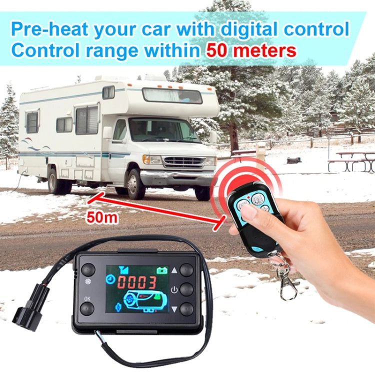 Car 12V / 24V Parking Heater LCD Monitor Switch with Remote Controller(Black) - Engine Fittings by buy2fix | Online Shopping UK | buy2fix