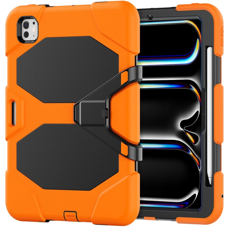 For iPad Pro 11 2024 Colorful Silicone Heavy Duty Hybrid PC Tablet Case(Orange) - iPad Pro 11 2024 Cases by buy2fix | Online Shopping UK | buy2fix