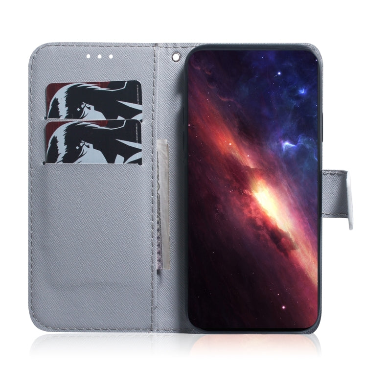 For Xiaomi Redmi K70 Pro / K70 Coloured Drawing Flip Leather Phone Case(White Wolf) - K70 Cases by buy2fix | Online Shopping UK | buy2fix