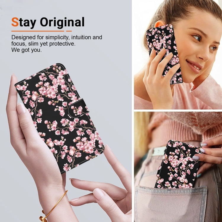 For Xiaomi Redmi K70 Pro / K70 Crystal Texture Colored Drawing Leather Phone Case(Plum Bossom) - K70 Cases by buy2fix | Online Shopping UK | buy2fix