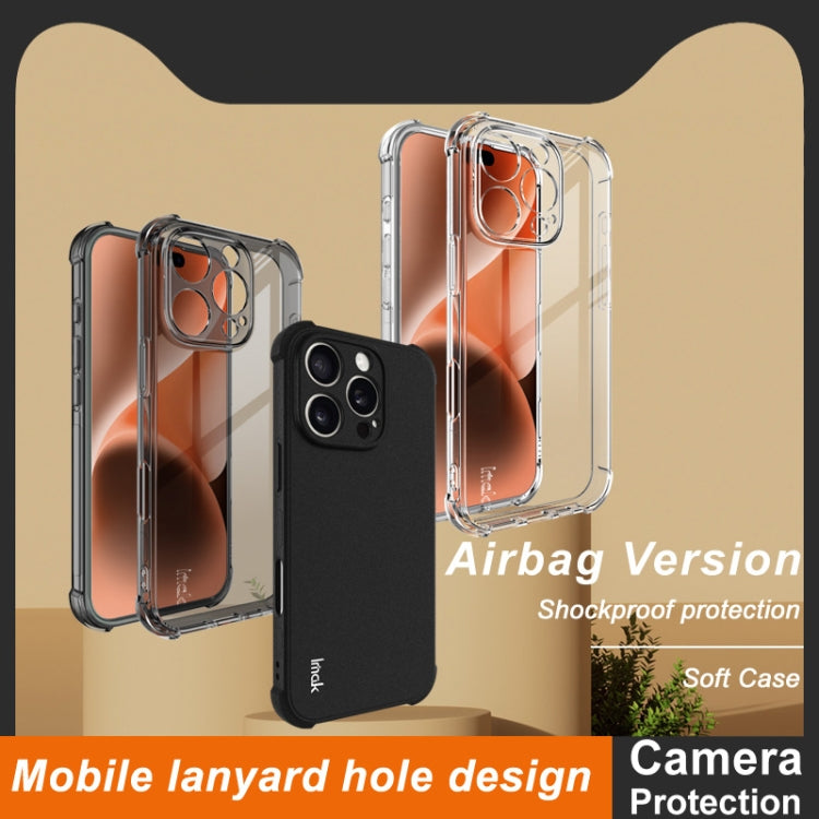 For iPhone 16 Pro imak Shockproof Airbag TPU Phone Case(Transparent) - iPhone 16 Pro Cases by imak | Online Shopping UK | buy2fix