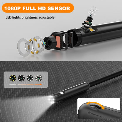 Y15 5.5mm Dual Camera WiFi Connected Hard Cable HD Industrial Endoscope, Length:1m(Black) -  by buy2fix | Online Shopping UK | buy2fix