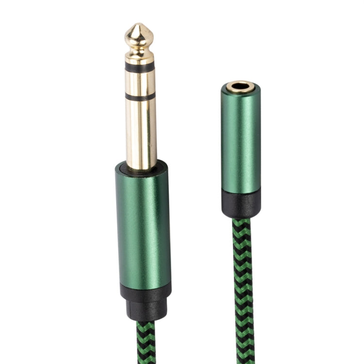 6.35mm Male to 3.5mm Female Audio Adapter Cable, Length:0.5m(Green) - Aux Cable by buy2fix | Online Shopping UK | buy2fix