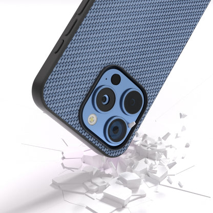 For iPhone 16 Pro Carbon Fiber Texture Protective Phone Case(Light Blue) - iPhone 16 Pro Cases by buy2fix | Online Shopping UK | buy2fix