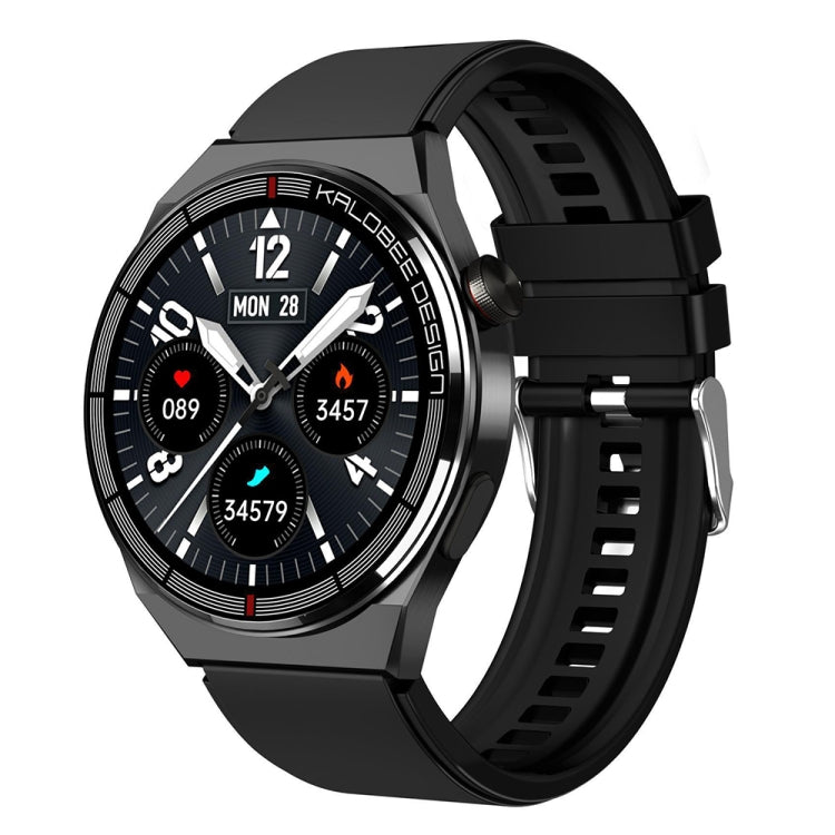 1.3 inch Silicone Band IP68 Waterproof Smart Watch Support Bluetooth Call(Black) - Smart Watches by buy2fix | Online Shopping UK | buy2fix