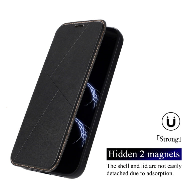 For iPhone 16 Magnetic Armor Series RFID Card Slots Leather Phone Case(Purple) - iPhone 16 Cases by buy2fix | Online Shopping UK | buy2fix