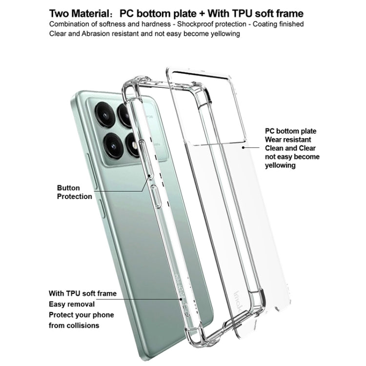 For Redmi K70E IMAK Space Shield PC + TPU Airbag Shockproof Phone Case(Transparent) - Xiaomi Cases by imak | Online Shopping UK | buy2fix