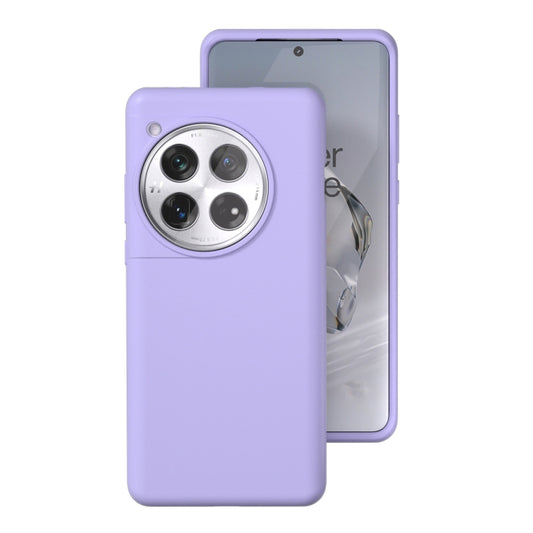 For OnePlus 12 All-inclusive Liquid Silicone Phone Case(Light Purple) - OnePlus Cases by buy2fix | Online Shopping UK | buy2fix