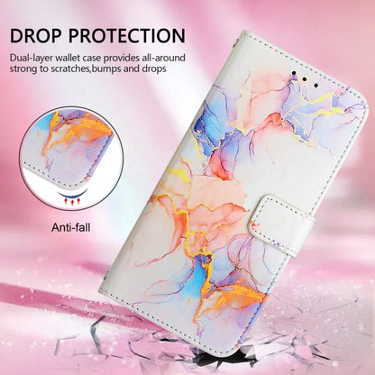 For Redmi K70 Ultra 5G Global PT003 Marble Pattern Flip Leather Phone Case(Galaxy Marble White) - Xiaomi Cases by buy2fix | Online Shopping UK | buy2fix