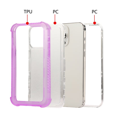 For iPhone 16 Pro Max Transparent Matte TPU Hybrid PC 3-in-1 Phone Case(White) - iPhone 16 Pro Max Cases by buy2fix | Online Shopping UK | buy2fix