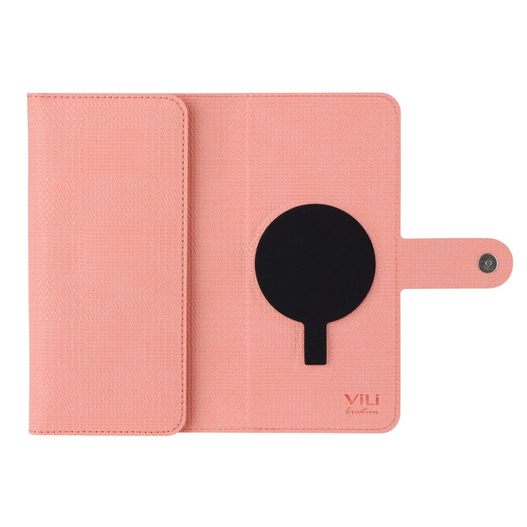 For Samsung Galaxy S24+ 5G ViLi GHA-C Series RFID MagSafe Magnetic Flip Leather Phone Case(Pink) - Galaxy S24+ 5G Cases by ViLi | Online Shopping UK | buy2fix