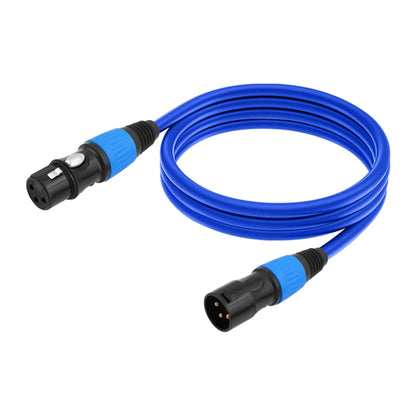 JC1015 XLR 3pin Male to Female Audio Cable, Length:1.8m(Blue) - Microphone Audio Cable & Connector by buy2fix | Online Shopping UK | buy2fix