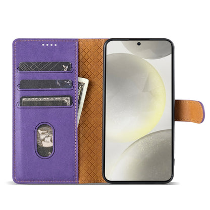 For Motorola Moto G 5G 2024 N.BEKUS CSJ-P1 Solid Color Leather Phone Case(Purple) - Motorola Cases by N.BEKUS | Online Shopping UK | buy2fix