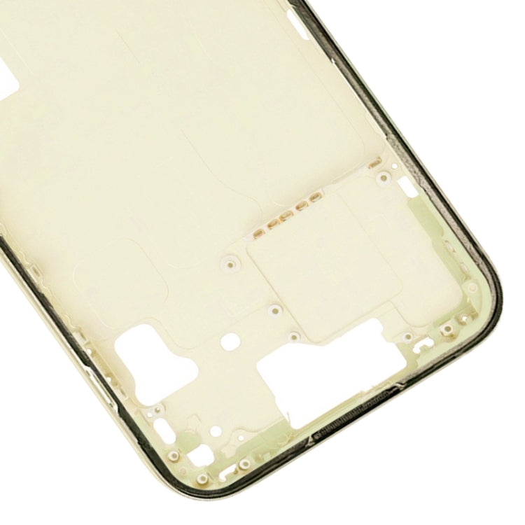 For iPhone 15 Middle Frame Bezel Plate with Side Keys + Card Tray, Version:CE EU Version(Yellow) - LCD Related Parts by buy2fix | Online Shopping UK | buy2fix