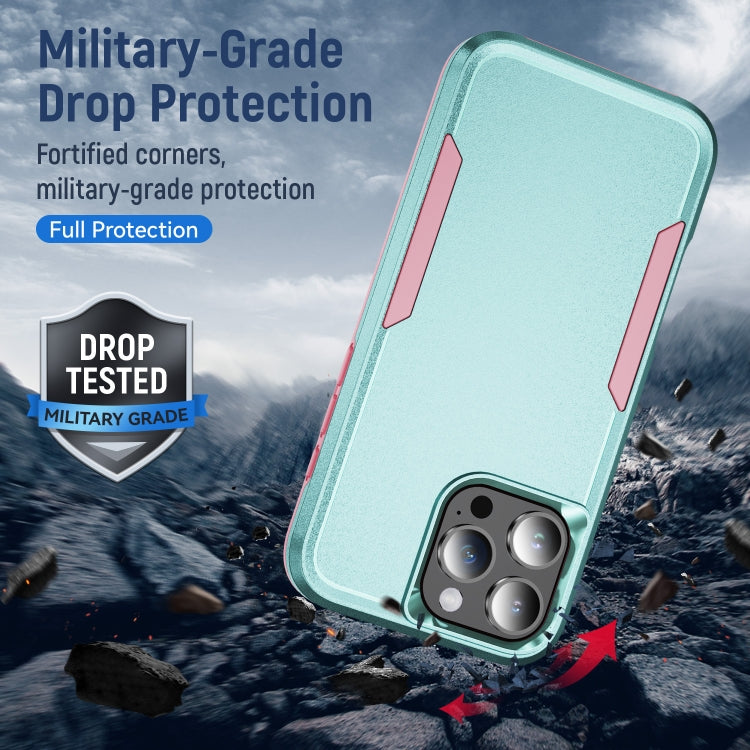 For iPhone 16 Pro Pioneer Armor Heavy Duty PC + TPU Phone Case(Green+Pink) - iPhone 16 Pro Cases by buy2fix | Online Shopping UK | buy2fix