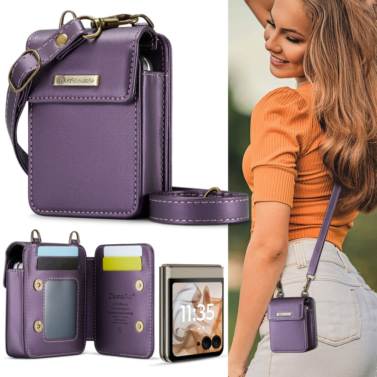 For Motorola Razr Series CaseMe Me50 Mini Lanyard Universal Bag(Purple) - Motorola Cases by CaseMe | Online Shopping UK | buy2fix