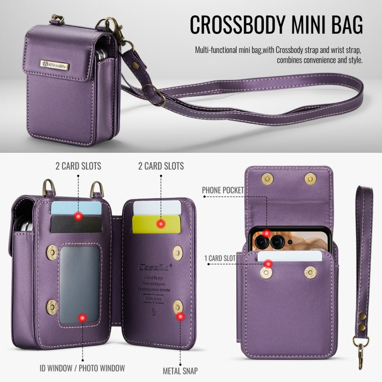 For Motorola Razr Series CaseMe Me50 Mini Lanyard Universal Bag(Purple) - Motorola Cases by CaseMe | Online Shopping UK | buy2fix