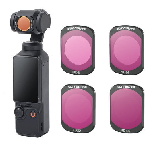 For DJI Osmo Pocket 3 Sunnylife Camera Lens Filter, Filter:4 in 1 ND8-64 - Lens Accessories by Sunnylife | Online Shopping UK | buy2fix