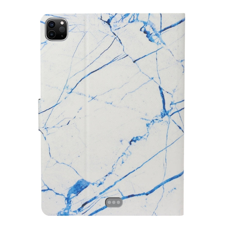 For iPad Pro 11 2024 Colored Drawing Pattern Flip Leather Smart Tablet Case(White Marble) - iPad Pro 11 2024 Cases by buy2fix | Online Shopping UK | buy2fix