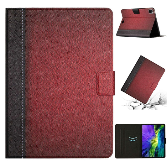 For iPad Pro 11 2024 Stitching Solid Color Flip Leather Smart Tablet Case(Red) - iPad Pro 11 2024 Cases by buy2fix | Online Shopping UK | buy2fix