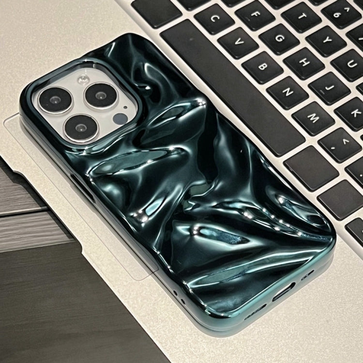 For iPhone 16 Pro Max Water Ripple Electroplating Paint TPU Phone Case(Bright Green) - iPhone 16 Pro Max Cases by buy2fix | Online Shopping UK | buy2fix