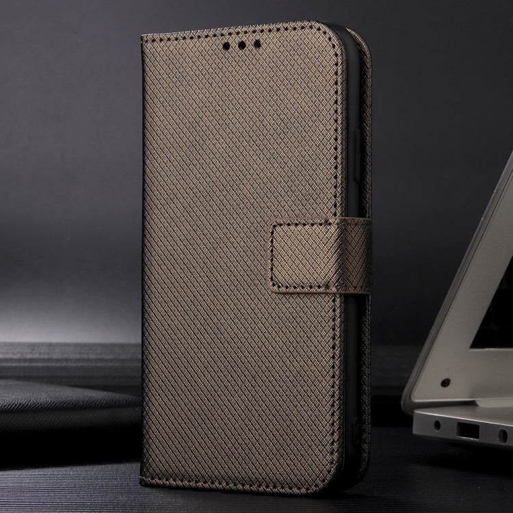 For Redmi K70 Ultra Diamond Texture Leather Phone Case(Brown) - Xiaomi Cases by buy2fix | Online Shopping UK | buy2fix