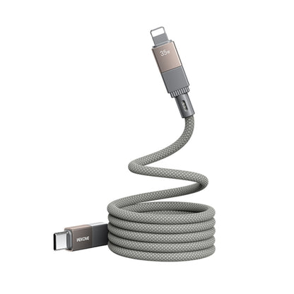 WK WDC-47 Magneto Series 1m PD35W Type-C to 8 Pin Fast Charging Magnetic Data Cable(Grey) - 2 in 1 Cable by WK | Online Shopping UK | buy2fix