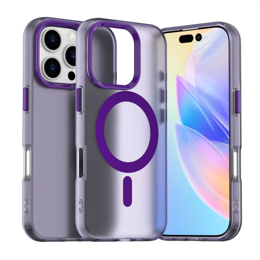 For iPhone 16 Pro Max Candy Magsafe PC Hybrid TPU Phone Case(Purple) - iPhone 16 Pro Max Cases by buy2fix | Online Shopping UK | buy2fix