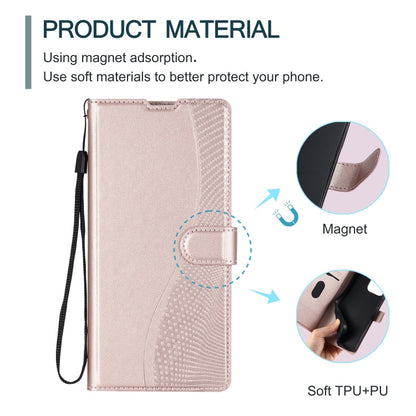 For iPhone 16 Pro Max Voltage Ultra-thin Dot Leather Phone Case(Rose Gold) - iPhone 16 Pro Max Cases by buy2fix | Online Shopping UK | buy2fix