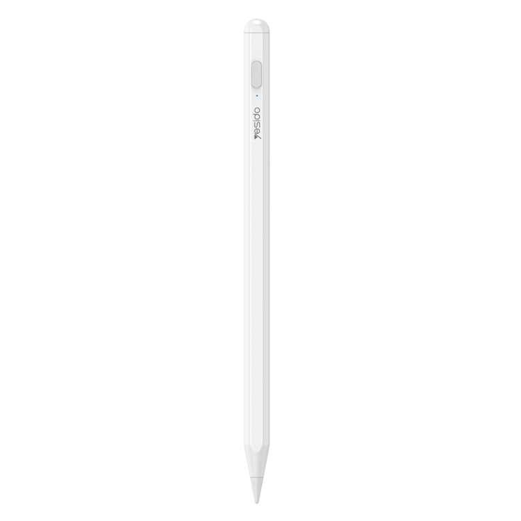 Yesido ST15 Anti-mistouch Magnetic Adhesive Active Universal Capacitive Stylus Pen(White) - Stylus Pen by Yesido | Online Shopping UK | buy2fix