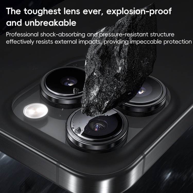 For iPhone 16 Pro Benks King Kong Series Corning Single Metal Lens Protective Film(Silver) - iPhone 16 Pro Tempered Glass by Benks | Online Shopping UK | buy2fix