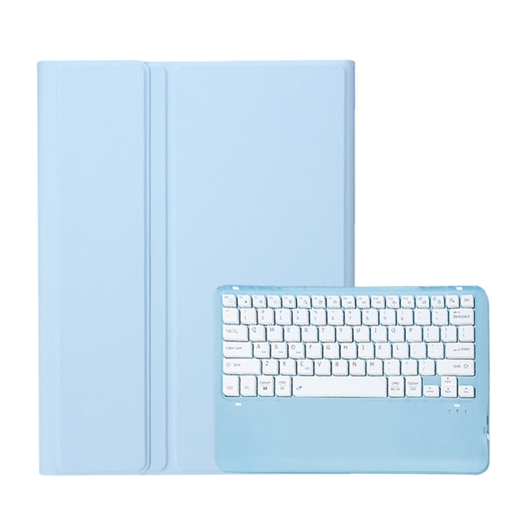 For Samsung Galaxy Tab S10 Ultra A910B Pen Slot Detachable Bluetooth Keyboard Leather Tablet Case(Sky Blue) - Samsung Keyboard by buy2fix | Online Shopping UK | buy2fix