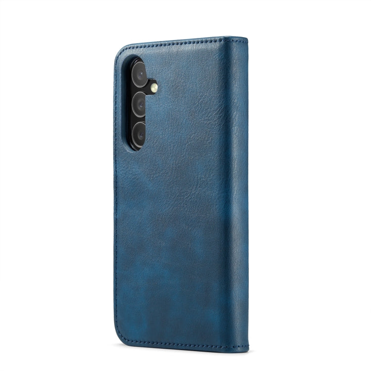 For Samsung Galaxy S24 FE 5G DG.MING Crazy Horse Texture Detachable Magnetic Leather Case(Blue) - Galaxy S24 FE 5G Cases by DG.MING | Online Shopping UK | buy2fix