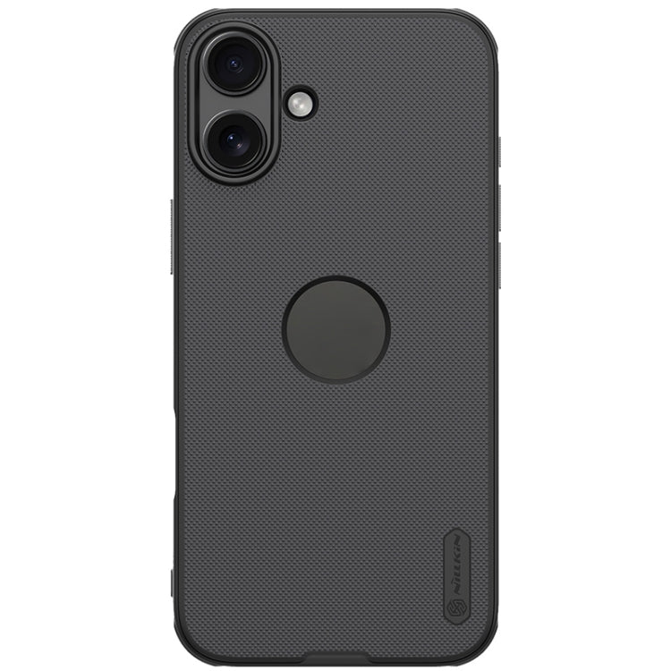 For iPhone 16 NILLKIN Frosted Shield Pro PC + TPU Phone Case(Black) - iPhone 16 Cases by NILLKIN | Online Shopping UK | buy2fix