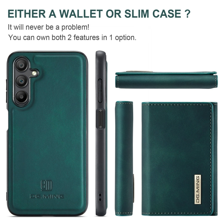 For Samsung Galaxy A16 5G DG.MING M1 Series 3-Fold Multi Card Wallet + Magnetic Phone Case(Green) - Galaxy Phone Cases by DG.MING | Online Shopping UK | buy2fix