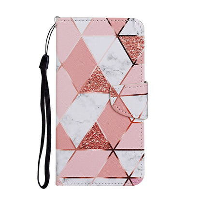 For Samsung Galaxy S25 Ultra 5G Colored Drawing Pattern Leather Phone Case(Marble) - Galaxy S25 Ultra 5G Cases by buy2fix | Online Shopping UK | buy2fix