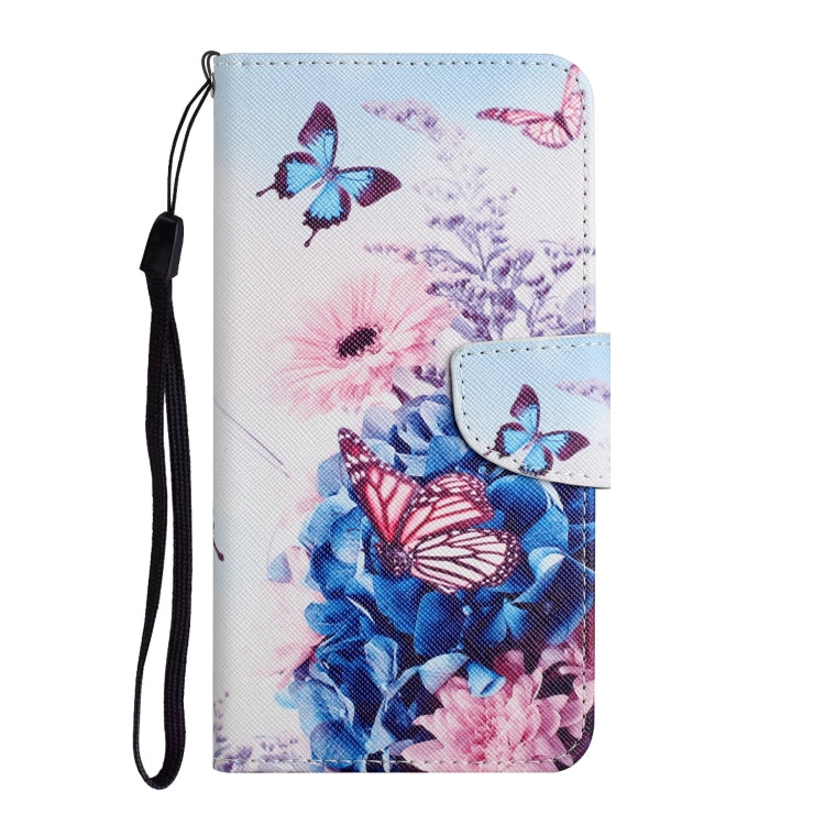 For Samsung Galaxy S25 Ultra 5G Colored Drawing Pattern Leather Phone Case(Purple Butterfly) - Galaxy S25 Ultra 5G Cases by buy2fix | Online Shopping UK | buy2fix