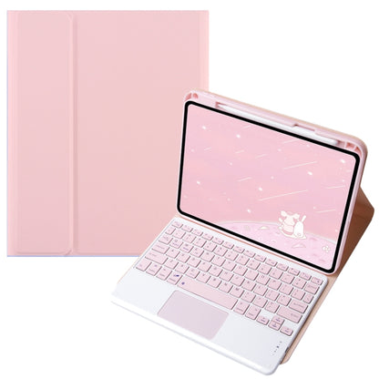 For Infinix Xpad 11 inch Candy Color Square Keys Bluetooth Keyboard Leather Case with Touchpad(Pink) - Others Keyboard by buy2fix | Online Shopping UK | buy2fix