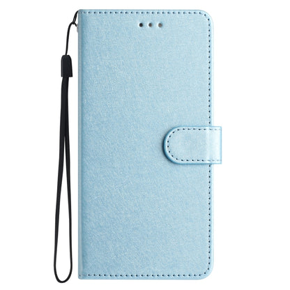 For Samsung Galaxy S25 5G Silk Texture Horizontal Flip Leather Phone Case(Light Blue) - Galaxy S25 5G Cases by buy2fix | Online Shopping UK | buy2fix