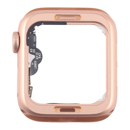 For Apple Watch SE 2020 44MM GPS Aluminium Alloy Middle Frame Bezel Plate with Crown Spin Axis Flex Cable(Gold) - Middle Frame by buy2fix | Online Shopping UK | buy2fix