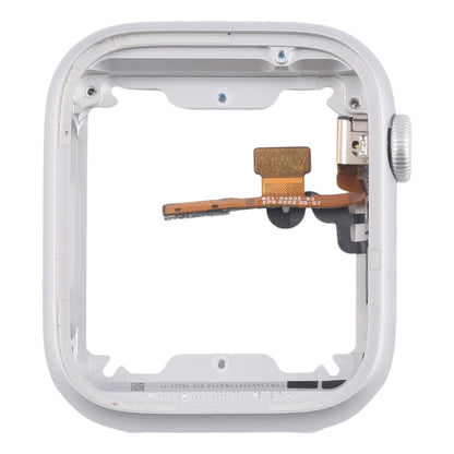 For Apple Watch Series  8 / 9 41MM LTE Aluminium Alloy Middle Frame Bezel Plate with Crown Spin Axis Flex Cable(Silver) - Middle Frame by buy2fix | Online Shopping UK | buy2fix