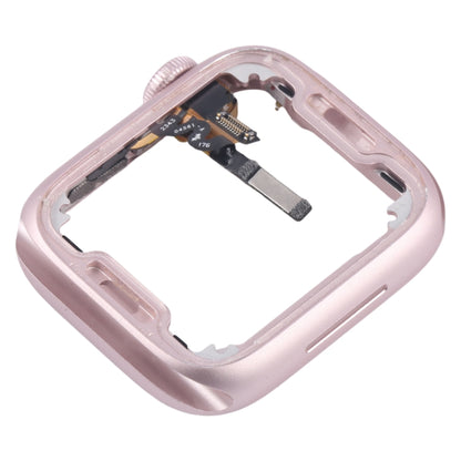 For Apple Watch Series 9 41MM LTE Aluminium Alloy Middle Frame Bezel Plate with Crown Spin Axis Flex Cable(Pink) - Middle Frame by buy2fix | Online Shopping UK | buy2fix