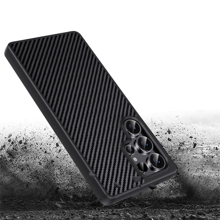 For Samsung Galaxy S25+ 5G Pita Series TPU + PC Texture Phone Case(Grey) - Galaxy S25+ 5G Cases by buy2fix | Online Shopping UK | buy2fix