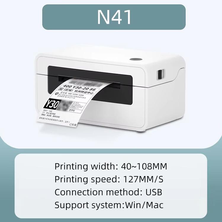 HPRT N41 Bluetooth Version Express Electronic Waybill Printer, Plug:US Plug(White) - Printer by buy2fix | Online Shopping UK | buy2fix