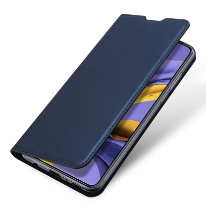 For Samsung Galaxy A51 DUX DUCIS Skin Pro Series Horizontal Flip PU + TPU Leather Case with Holder & Card Slots(Blue) - Galaxy Phone Cases by DUX DUCIS | Online Shopping UK | buy2fix