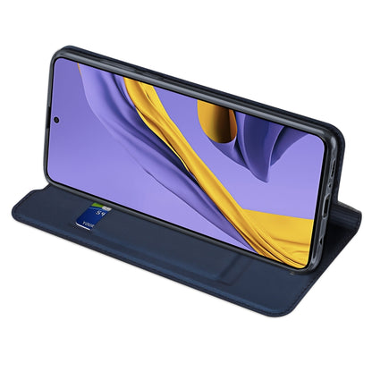 For Samsung Galaxy A51 DUX DUCIS Skin Pro Series Horizontal Flip PU + TPU Leather Case with Holder & Card Slots(Blue) - Galaxy Phone Cases by DUX DUCIS | Online Shopping UK | buy2fix