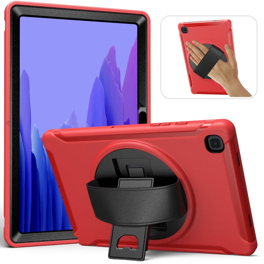 For Samsung Galaxy Tab A7 (2020) T500/T505 360 Degree Rotation PC + TPU Protective Case with Holder & Hand-strap & Pen Slot(Red) - Other Galaxy Tab PC by buy2fix | Online Shopping UK | buy2fix