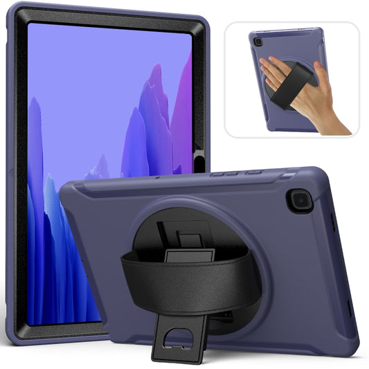 For Samsung Galaxy Tab A7 (2020) T500/T505 360 Degree Rotation PC + TPU Protective Case with Holder & Hand-strap & Pen Slot(Blue) - Other Galaxy Tab PC by buy2fix | Online Shopping UK | buy2fix