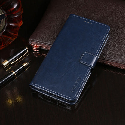For Blackview BV5500 idewei Crazy Horse Texture Horizontal Flip Leather Case with Holder & Card Slots & Wallet(Dark Blue) - More Brand by idewei | Online Shopping UK | buy2fix