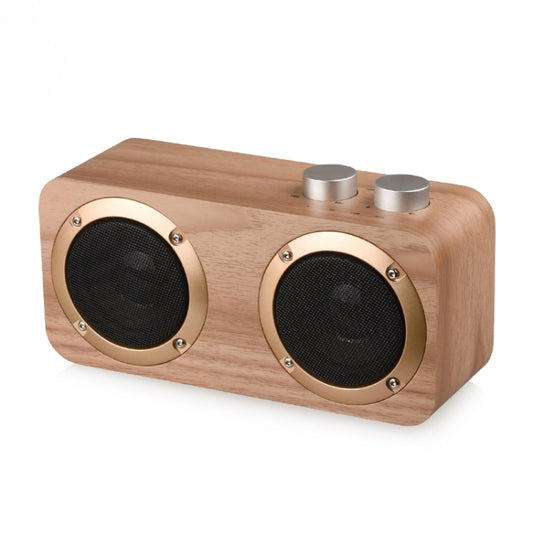 Q7 Subwoofer Wooden Bluetooth Speaker, Support TF Card & U Disk & 3.5mm AUX(Walnut) - Desktop Speaker by buy2fix | Online Shopping UK | buy2fix